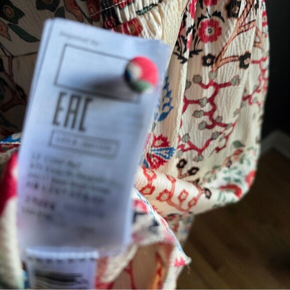 Ba&sh Women's Ganiela Lady Dress Mixed Media Print Mini Sz L Polyester - Picture 9 of 12